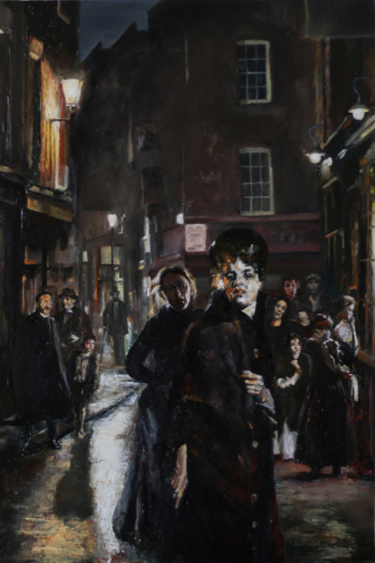 'Polly', oil on gesso board, 20x30 inches